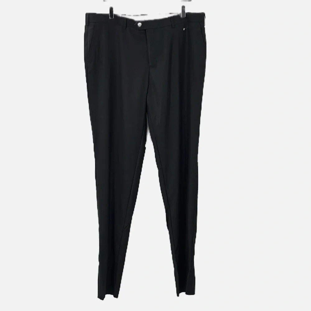 Zanetti Porto Pure Wool Suit Pants in Black - NWOT - Size 40L